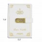 Faux Leather Cover Lined Paper Notebook with Combination Lock for Boys 260 Pages