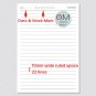 9" x 7" Soft Faux Leather Journal for Men and Women, Large B5 Size Lined Paper