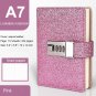 Lock Journal Combination Lock Writing Travel Diary a7 Mini Notebook