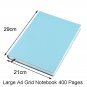 A4 Grid Paper Notebook Soft Leather 400 Pages Graph Paper Journal 8.5" X 11.3"