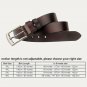 Full Grain Cow Leather Mens Belt for Jeans 1.3" Width Classic Casual Style