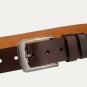 Full Grain Cow Leather Mens Belt for Jeans 1.3" Width Classic Casual Style