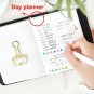 Constellation Faux Leather Undated Planner Grid Journal Blank Sketchbook - Black