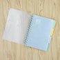 Spiral 4 Subject Notebook College Ruled with Index Tabs for Writing, 300 Pages
