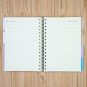 Spiral 4 Subject Notebook College Ruled with Index Tabs for Writing, 300 Pages
