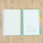 Spiral 4 Subject Notebook College Ruled with Index Tabs for Writing, 300 Pages