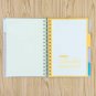 Spiral 4 Subject Notebook College Ruled with Index Tabs for Writing, 300 Pages