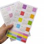 Bullet Dotted Journal Kit - Black Dotted Journal, Stencils, Colorful Pens, Washi Tapes