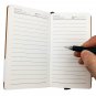 200 Pages Writing Notepad Faux Leather Bound Pocket Size Portable Journal Diary