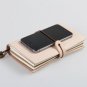 Light Pink Genuine Leather Traveler's Jounral Pocket Size Notebook 4.3" x 5.3"