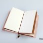 Light Pink Genuine Leather Traveler's Jounral Pocket Size Notebook 4.3" x 5.3"