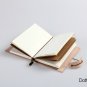Light Pink Genuine Leather Traveler's Jounral Pocket Size Notebook 4.3" x 5.3"