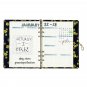 Sakura Fabric Binder Notebook 6 - Ring Refillable Dotted Notebook for Journaling