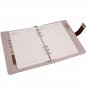 A5 Burgundy Leather Binder Notebook and 1 set Refill Lined Paper for Writing