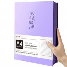 Big A4 Size Leather Notebook Extra Thick Color Edge Lined Paper Eco Write Pad