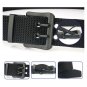Tactical Men's Double Prong Casual Belt Double Holes Black Buckle 1.5 inch Width