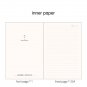 A5 Size Hardcover Notebook Paper with Lines College Ruled Large Front Pocket