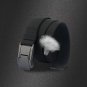 Black Military Web Canvas Belt for Men 1.5 inch Nylon Strap with Black Buckle