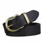 Full Grain Genuine Leather Belt with Luxury Brass Buckle for Men Big and Tall