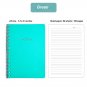 Faux Leather 1 - Subject Wirebound Notebook A5 Spiral Ruled Journal 80 Sheets