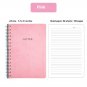 Faux Leather 1 - Subject Wirebound Notebook A5 Spiral Ruled Journal 80 Sheets