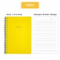 Faux Leather 1 - Subject Wirebound Notebook A5 Spiral Ruled Journal 80 Sheets
