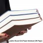 B5 size Leather Bound Grid Paper Notebook 296 Pages for Math, Writing, Drawing