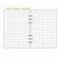 A5 Refill Paper for 6-Ring Binder Notebook Journal Planner Inserts, 90 Sheets