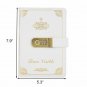 Faux Leather Cover Lined Paper Notebook with Combination Lock for Boys 260 Pages