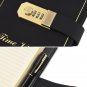Faux Leather Cover Lined Paper Notebook with Combination Lock for Boys 260 Pages