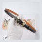 Women's Original Leather Belt for Jeans and Dresses Metal Loop Skinny Fit Size L