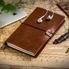 Refillable Leather Journal Travelers Notebook - 7.8" x 4.7" Traveler's Diary
