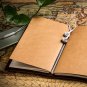 Refillable Leather Journal Travelers Notebook - 7.8" x 4.7" Traveler's Diary