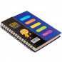A5 Hardcover 5 Subjects Spiral Notebook for Back to School, Work, 300 Pages