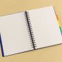 A5 Hardcover 5 Subjects Spiral Notebook for Back to School, Work, 300 Pages