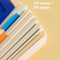 A5 Hardcover 5 Subjects Spiral Notebook for Back to School, Work, 300 Pages