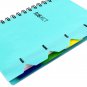 4 Subject HardCover Spiral Lined Notebook for Back to Schoool A5 Size, 240 Pages