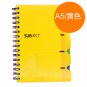 4 Subject HardCover Spiral Lined Notebook for Back to Schoool A5 Size, 240 Pages