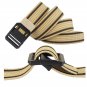 Tactical Mens Belt with Durable Webbed Strap and Metal Buckle, Black White Brown