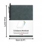 12 Subjects Leather Notebook for School and Work, Color Tabs A5 Size Wide Ruled