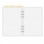 100gsm Thick A5 Loose Leaf Diary Refills Planner Inserts, 6 Holes, 90 Sheets