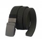 Tactical Men's Fashion Belt Durable Reverse Canvas Strap with Black Metal Buckle
