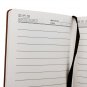 Pocket Size Leather Writing Notepad with Pen 200 Pages Portable Journal Diary