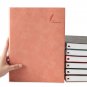 Extra Thick A4 Pink Leather Cover Lined Notebook 400 Pages Personalized Journal