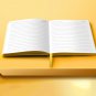 200 Page Journal Lined Notebook Soft Leather Cover Ruled Diary, Colored Edge, A5