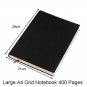 Soft Cover Large A4 Grid Notebook for Drawing & Writing, 8.5&acirc;�&sup3; x 11.3&acirc;�&sup3;, 400 Pages