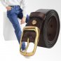 Full Grain Cow Leather Mens Belt for Jeans 1.3" Width Classic Casual Style