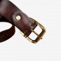 Full Grain Cow Leather Mens Belt for Jeans 1.3" Width Classic Casual Style