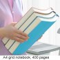 Soft Cover Large A4 Grid Notebook for Drawing & Writing, 8.5&acirc;�&sup3; x 11.3&acirc;�&sup3;, 400 Pages