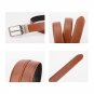 Mens Big and Tall Leather Belt for Casual Jean Dress - 1.2" Wide